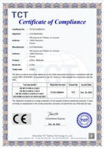 Certificat pour Accu Ucell 21700