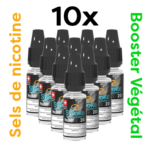 Packung mit 10 Boostern Nicotinsalze Vegetol