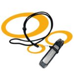 Tour de cou (Lanière) Réglable Black – 2 Anneaux en Silicone – Image 2