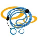 Lanière Réglable Blue – 2 Anneaux en Silicone 1